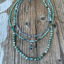 Load image into Gallery viewer, SALE Jadeite Kyanite London Blue Topaz Short Necklace