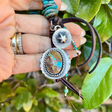 Load image into Gallery viewer, SALE Blue Turquoise Heishi Custom Royston Ribbon Turquoise Button Bracelet