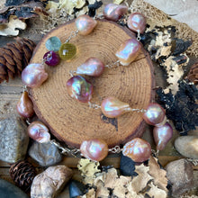 Load image into Gallery viewer, Flawless Baroque Pearls High End Gemstones artisan silver heart toggle