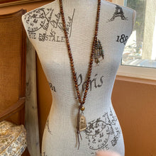 Load image into Gallery viewer, SALE Long or short Tibetan Agate Custom Buddha Pearl Beaded Necklace