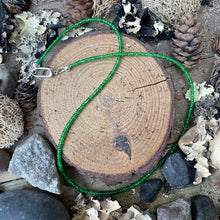 Load image into Gallery viewer, Petite Rare Tsavorite Garnet Faceted Beaded Short Necklace