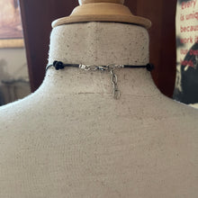 Load image into Gallery viewer, Leather Artisan Silver Whiskey Quartz Briolette Necklace