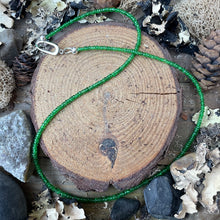 Load image into Gallery viewer, Petite Rare Tsavorite Garnet Faceted Beaded Short Necklace