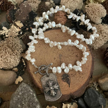 Load image into Gallery viewer, Freshwater Keshi Pearl Sterling Silver Necklace