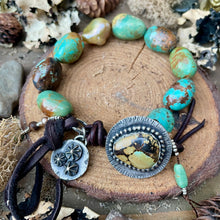Load image into Gallery viewer, Turquoise Nuggets, Custom Turquoise Button Bracelet