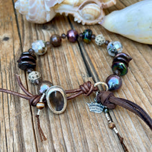 Load image into Gallery viewer, Beach Collection Abalone button Bracelet