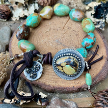 Load image into Gallery viewer, Turquoise Nuggets, Custom Turquoise Button Bracelet