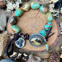 Load image into Gallery viewer, Turquoise Nuggets, Custom Turquoise Button Bracelet
