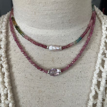 Load image into Gallery viewer, SALE Pink Tourmaline Pink Amethyst Short Necklace