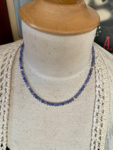 Load image into Gallery viewer, SALE Petite Faceted Tanzanite Short Necklace