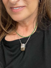 Load image into Gallery viewer, Petite Rare Tsavorite Garnet Faceted Beaded Short Necklace