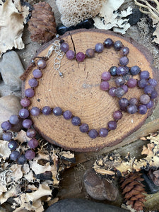 Ruby Beaded Short Necklace