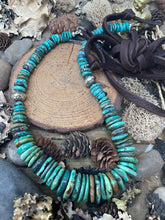 Load image into Gallery viewer, Chunky Graduated Turquoise Necklace
