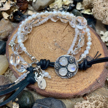 Load image into Gallery viewer, Petite Moonstone, Pearl Crystal, High End Bracelet
