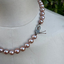 Load image into Gallery viewer, High End Pink Edison Pearls Sterling Lobster Necklace
