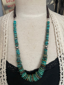 Chunky Graduated Turquoise Necklace