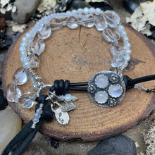 Load image into Gallery viewer, Petite Moonstone, Pearl Crystal, High End Bracelet
