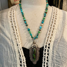 Load image into Gallery viewer, Turquoise Nugget Necklace or triple wrap bracelet
