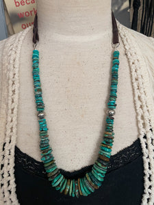 Chunky Graduated Turquoise Necklace