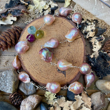Load image into Gallery viewer, Flawless Baroque Pearls High End Gemstones artisan silver heart toggle
