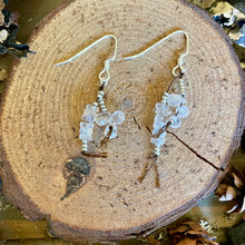 Load image into Gallery viewer, Moonstone Sterling Silver Dangle Earrings
