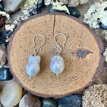 Load image into Gallery viewer, Luminous Baroque Pearl Sterling Silver Dangle Earrings
