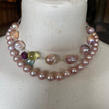 Load image into Gallery viewer, Flawless Baroque Pearls High End Gemstones artisan silver heart toggle
