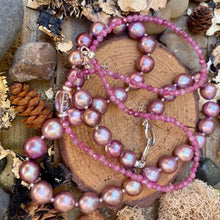 Load image into Gallery viewer, SALE Pink Tourmaline Pink Amethyst Short Necklace
