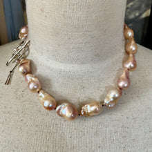 Load image into Gallery viewer, Rose Pink Baroque Pearl Necklace
