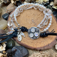 Load image into Gallery viewer, Petite Moonstone, Pearl Crystal, High End Bracelet
