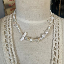 Load image into Gallery viewer, Luminous Freshwater Edison Keshi and Biwa pearl Necklace
