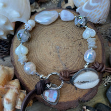 Load image into Gallery viewer, Beach Collection Cowrie Shell button Bracelet
