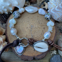 Load image into Gallery viewer, Beach Collection Cowrie Shell button Bracelet
