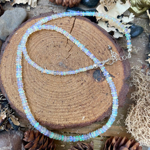 Ethiopian Opal Graduated Short Necklace