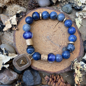 Artisan Tree of Life/Heart two sided beaded bracelet