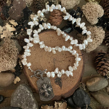 Load image into Gallery viewer, Freshwater Keshi Pearl Sterling Silver Necklace

