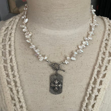 Load image into Gallery viewer, Freshwater Keshi Pearl Sterling Silver Necklace
