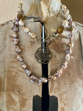 Load image into Gallery viewer, Wild Baroque Edison Pearl Leather Necklace
