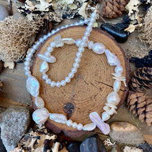 Load image into Gallery viewer, Luminous Freshwater Edison Keshi and Biwa pearl Necklace
