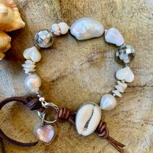 Load image into Gallery viewer, Beach Collection Cowrie Shell button Bracelet
