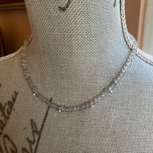 Load image into Gallery viewer, Petite Labradorite Short Necklace with Sterling balls

