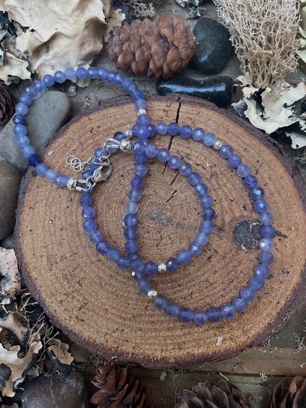 Petite Faceted Tanzanite Short Necklace