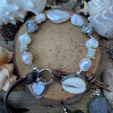Load image into Gallery viewer, Beach Collection Cowrie Shell button Bracelet
