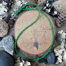Load image into Gallery viewer, Petite Rare Tsavorite Garnet Faceted Beaded Short Necklace

